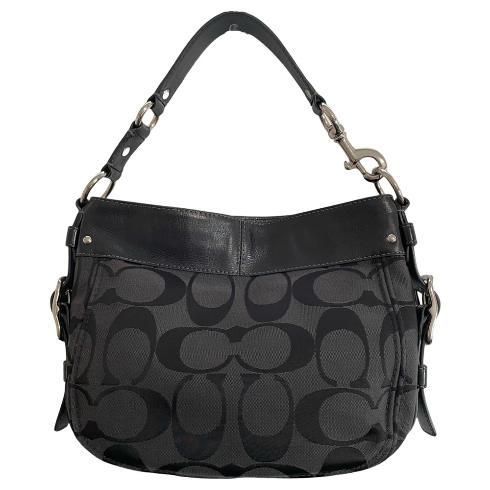 Authentic Coach black signature shoulder bag